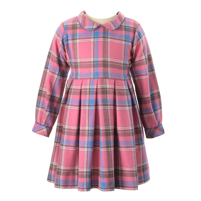 Checked Pleated Dress