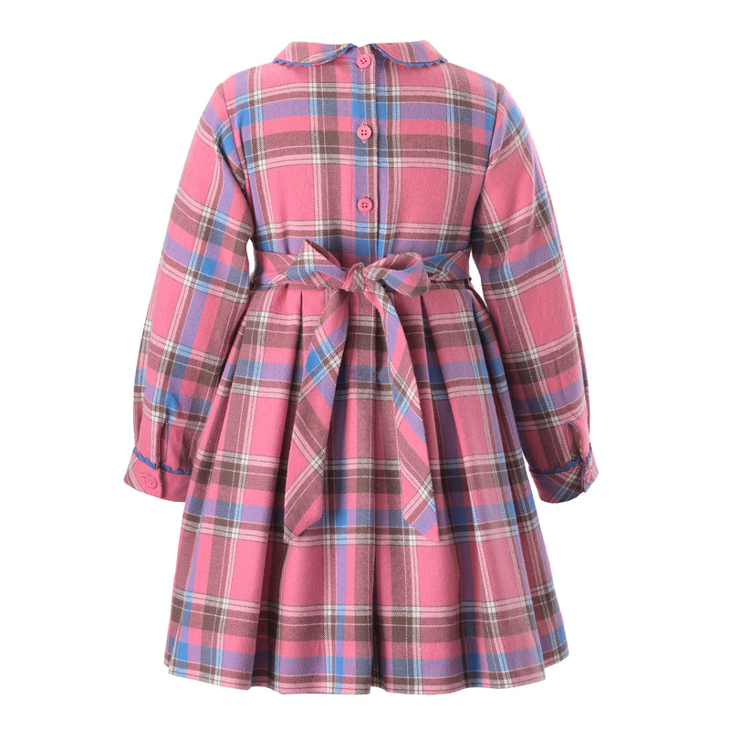 Checked Pleated Dress