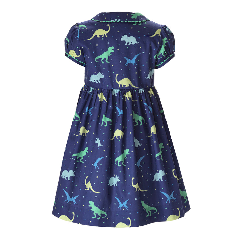 Dinosaur Button-Front Dress