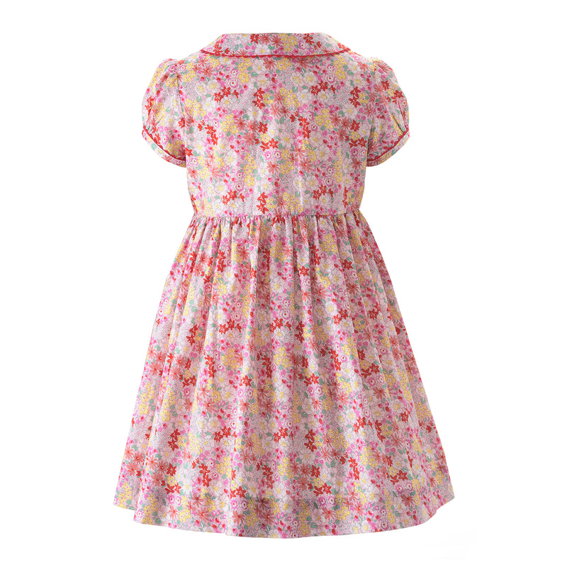 Ditsy Garden Button-Front Dress