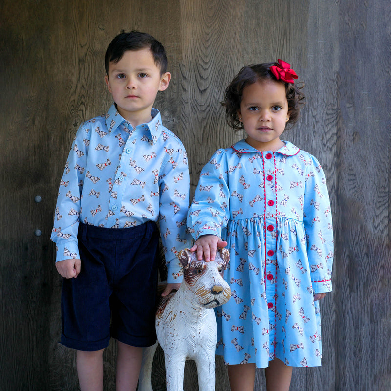 Puppy Button-Front Dress