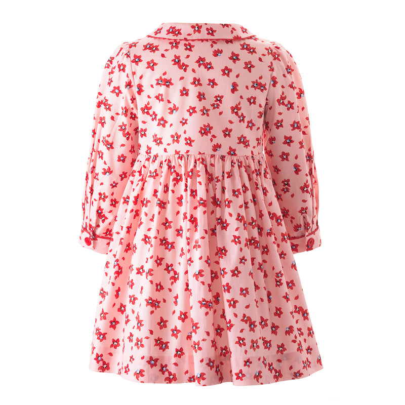 Petal Button-Front Dress