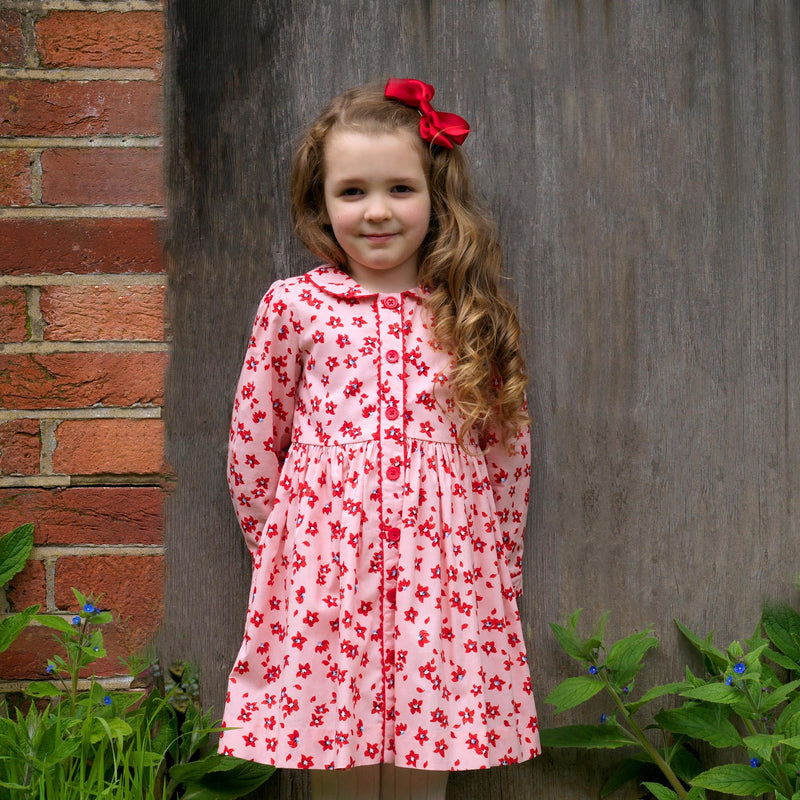 Petal Button-Front Dress