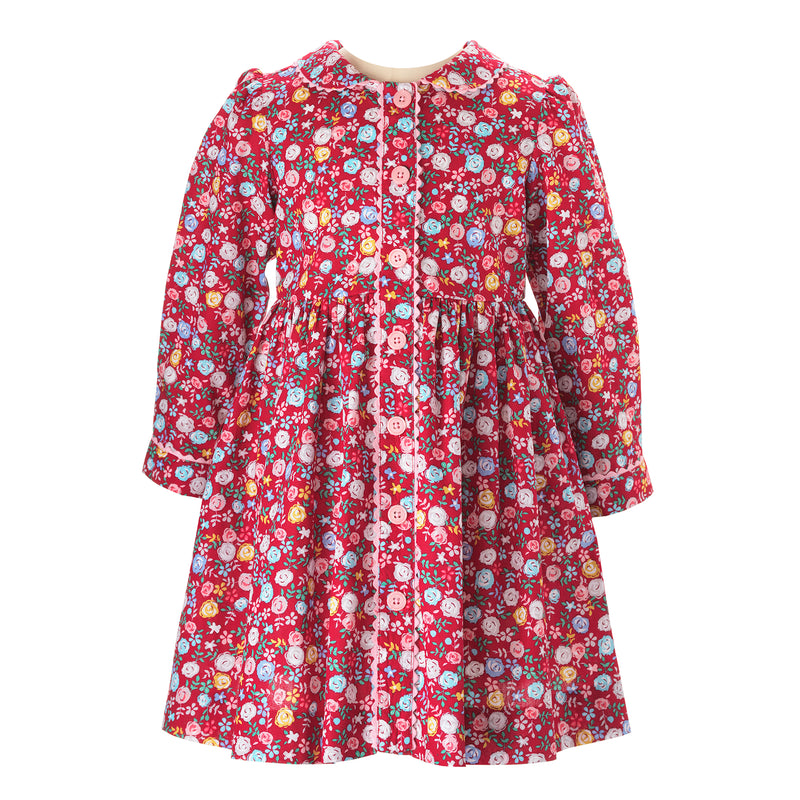 Rose Garden Button-Front Dress