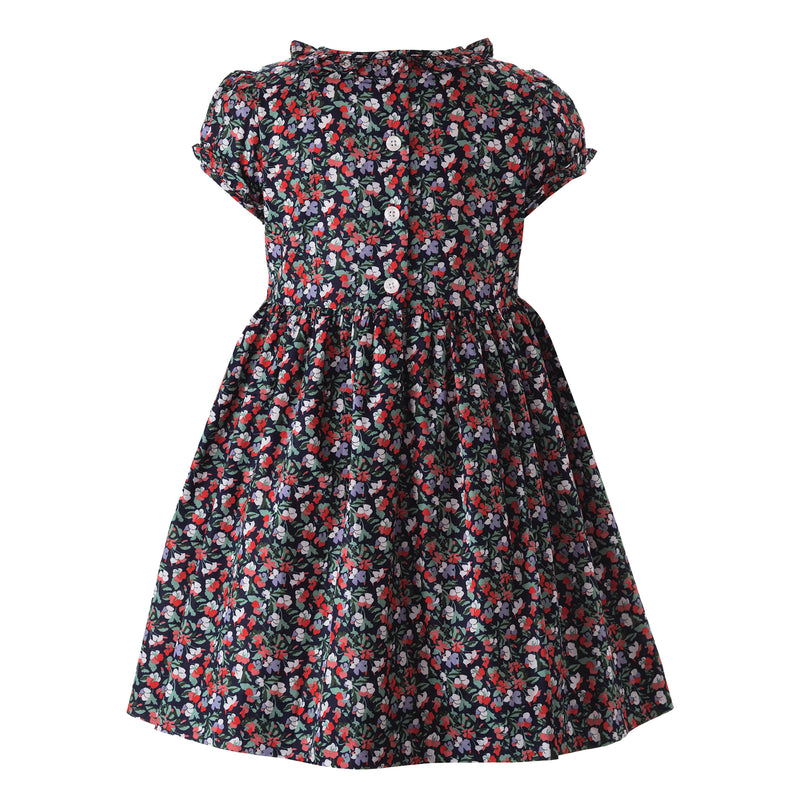 Midnight Floral Smocked Dress