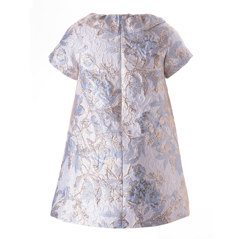 Shimmer Damask Shift Dress