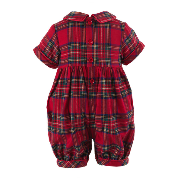 Christmas Tree Smocked Babysuit