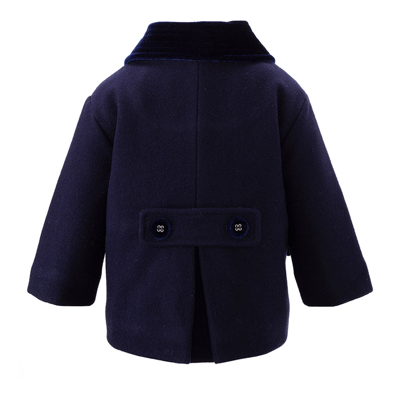 Navy Double Breasted Coat