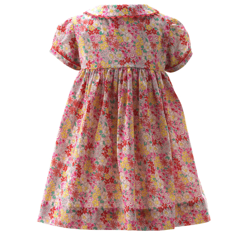 Ditsy Garden Button-Front Dress & Bloomers
