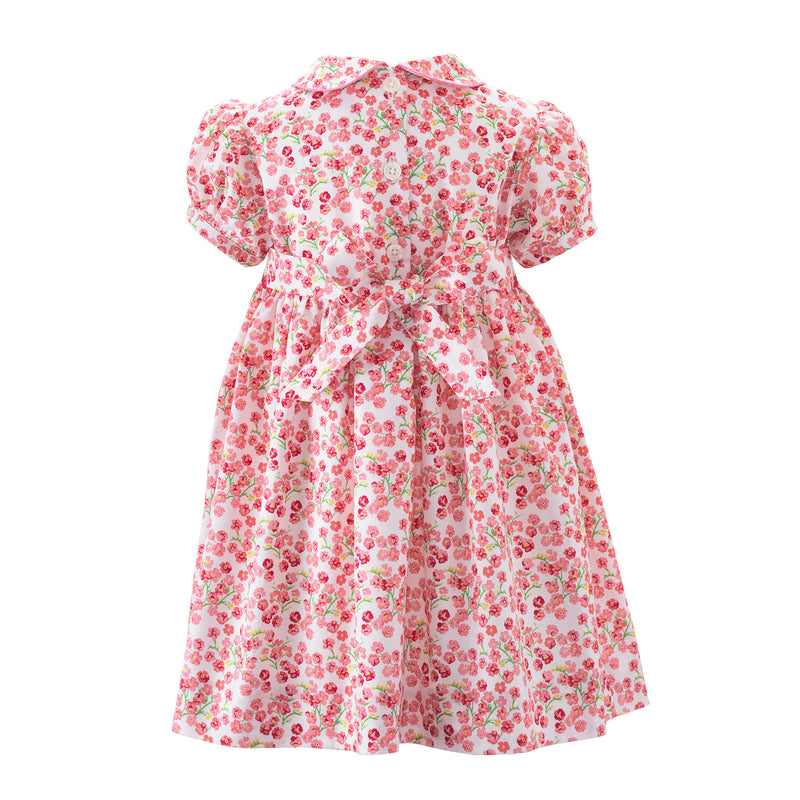 Pink Forget-Me-Not Smocked Dress & Bloomers