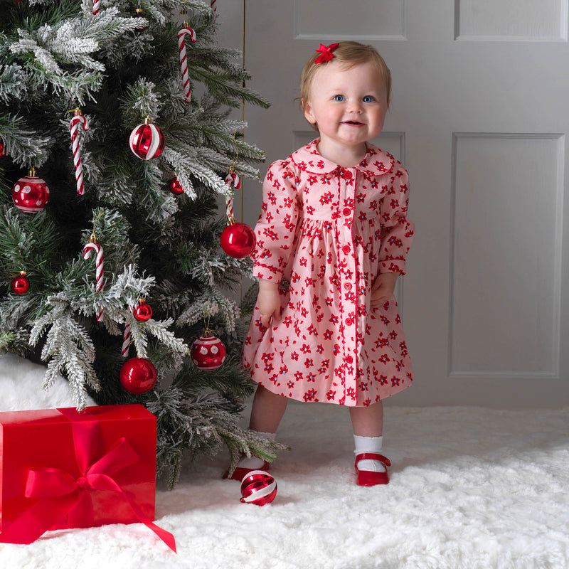 Petal Button-Front Dress & Bloomers