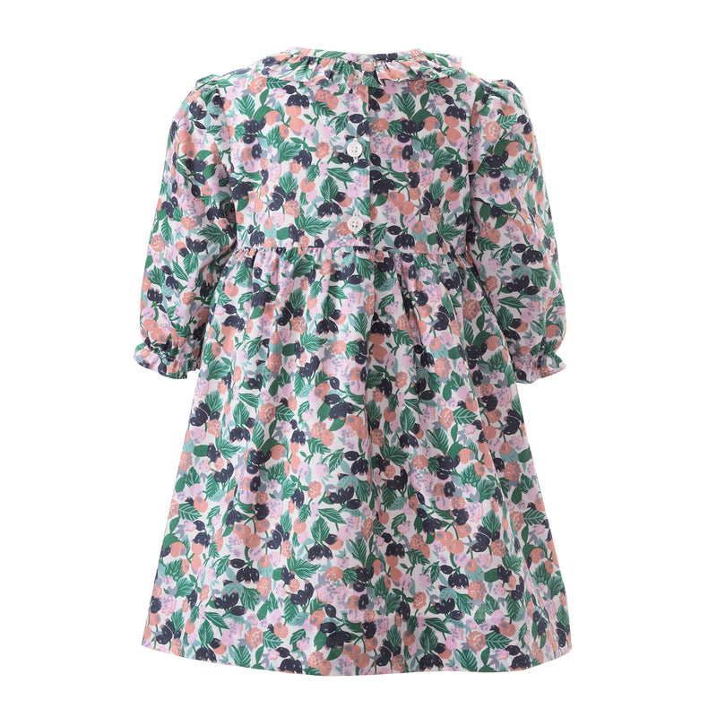 Berry Floral Smocked Dress & Bloomers
