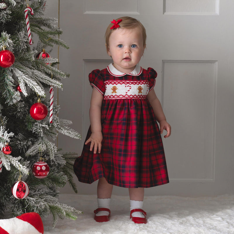 Gingerbread Smocked Dress & Bloomers