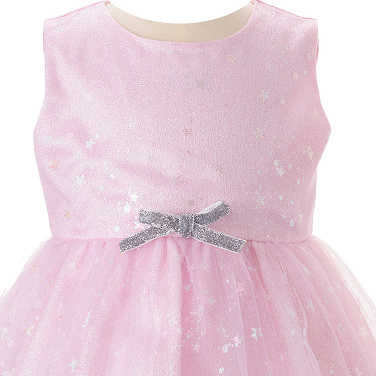 Sparkle Star Tulle Dress Pink