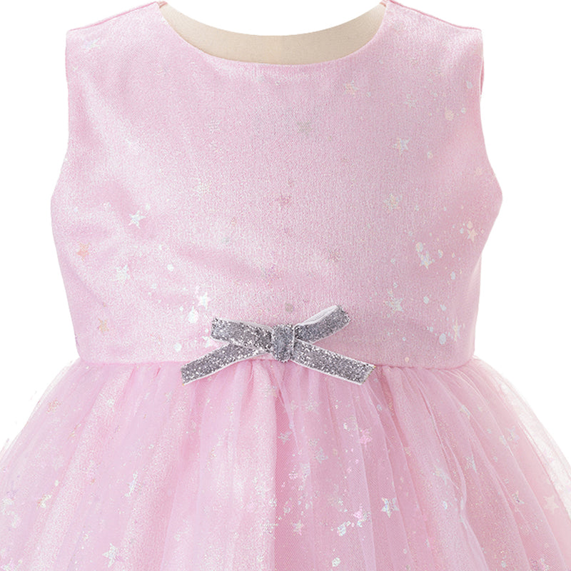 Sparkle Star Tulle Dress Pink