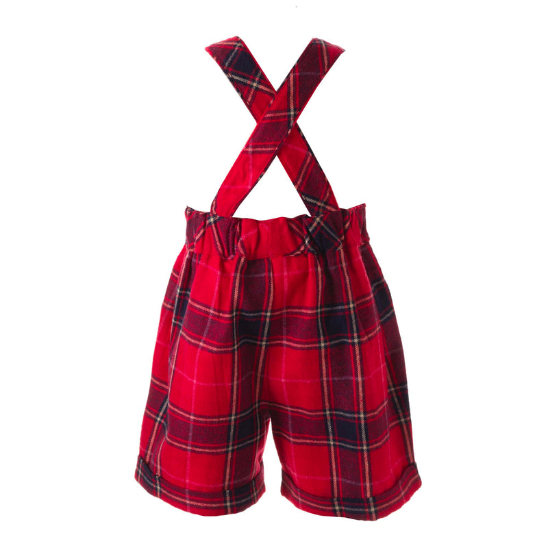Plaid 2025 overall shorts