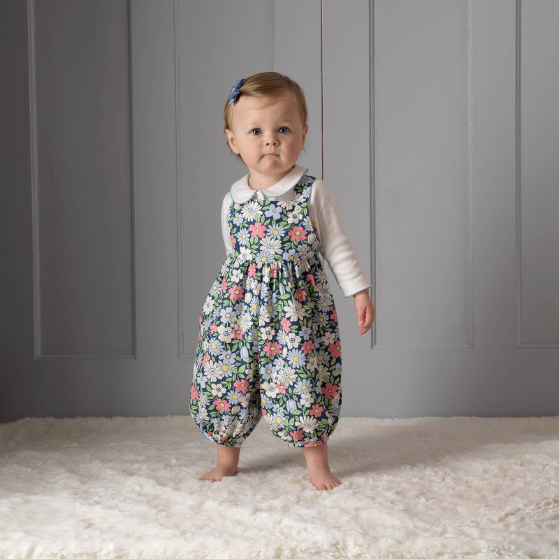 Tulip Floral Dungarees