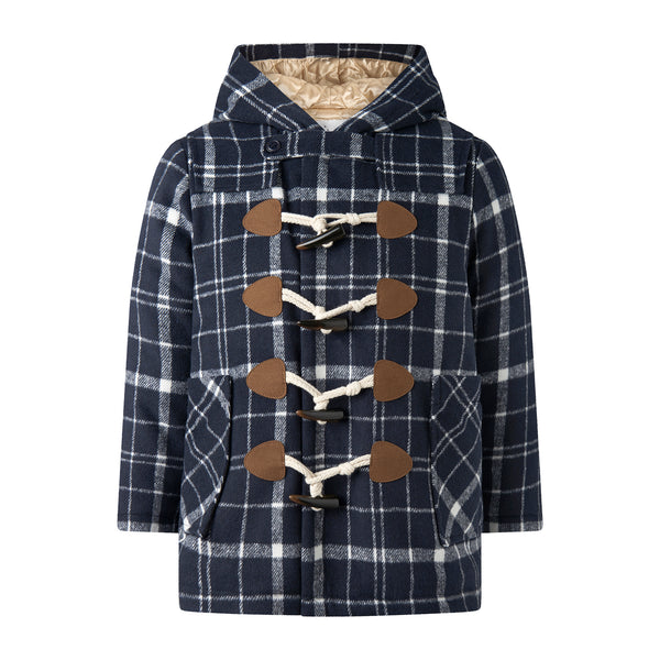 Check Duffle Coat
