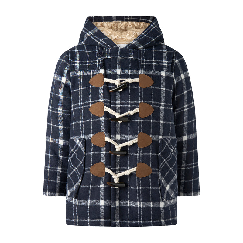 Check Duffle Coat