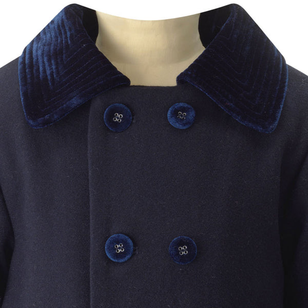 Navy Double Breasted Coat