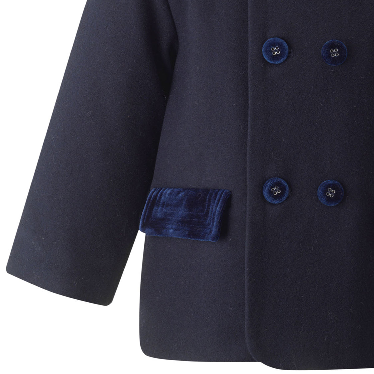 Navy Double Breasted Coat