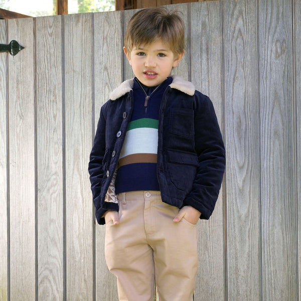 Cord Shearling Jacket