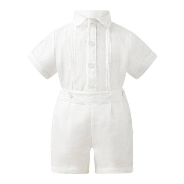 Linen Short and Shirt Set