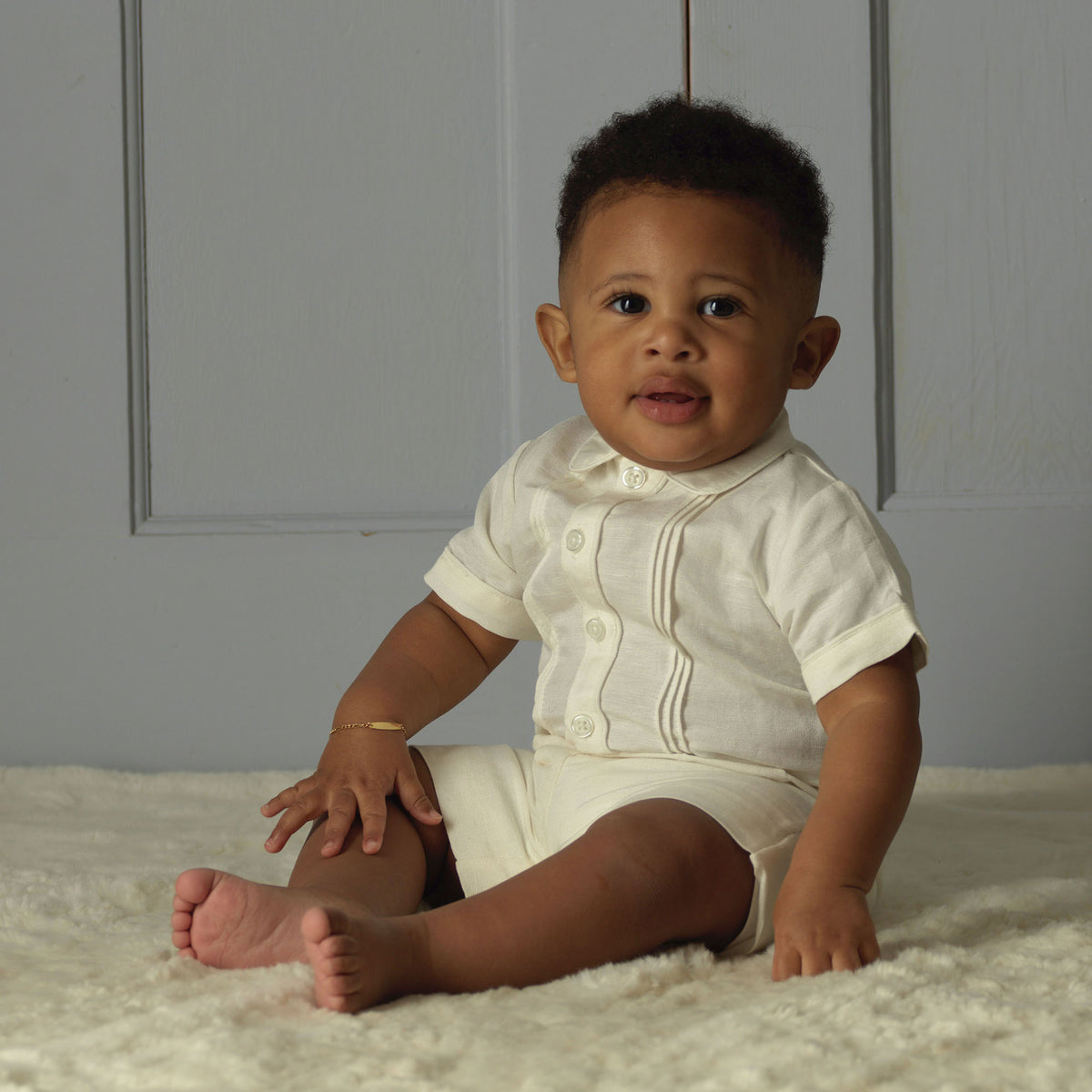 Linen Short and Shirt Set