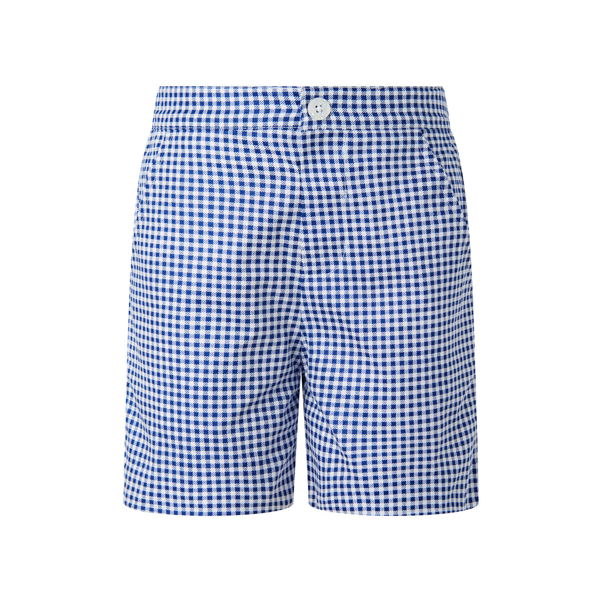 Navy Gingham Shorts