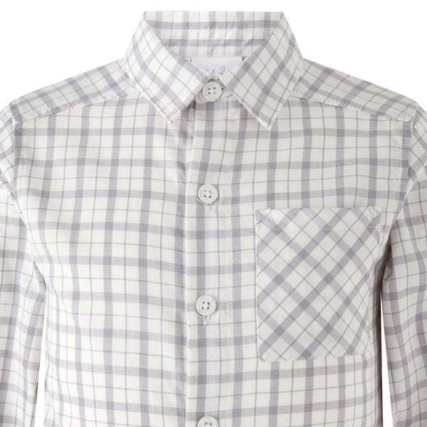 Ivory Check Pocket Shirt