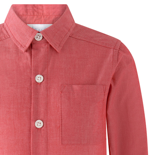 Red Chambray Shirt