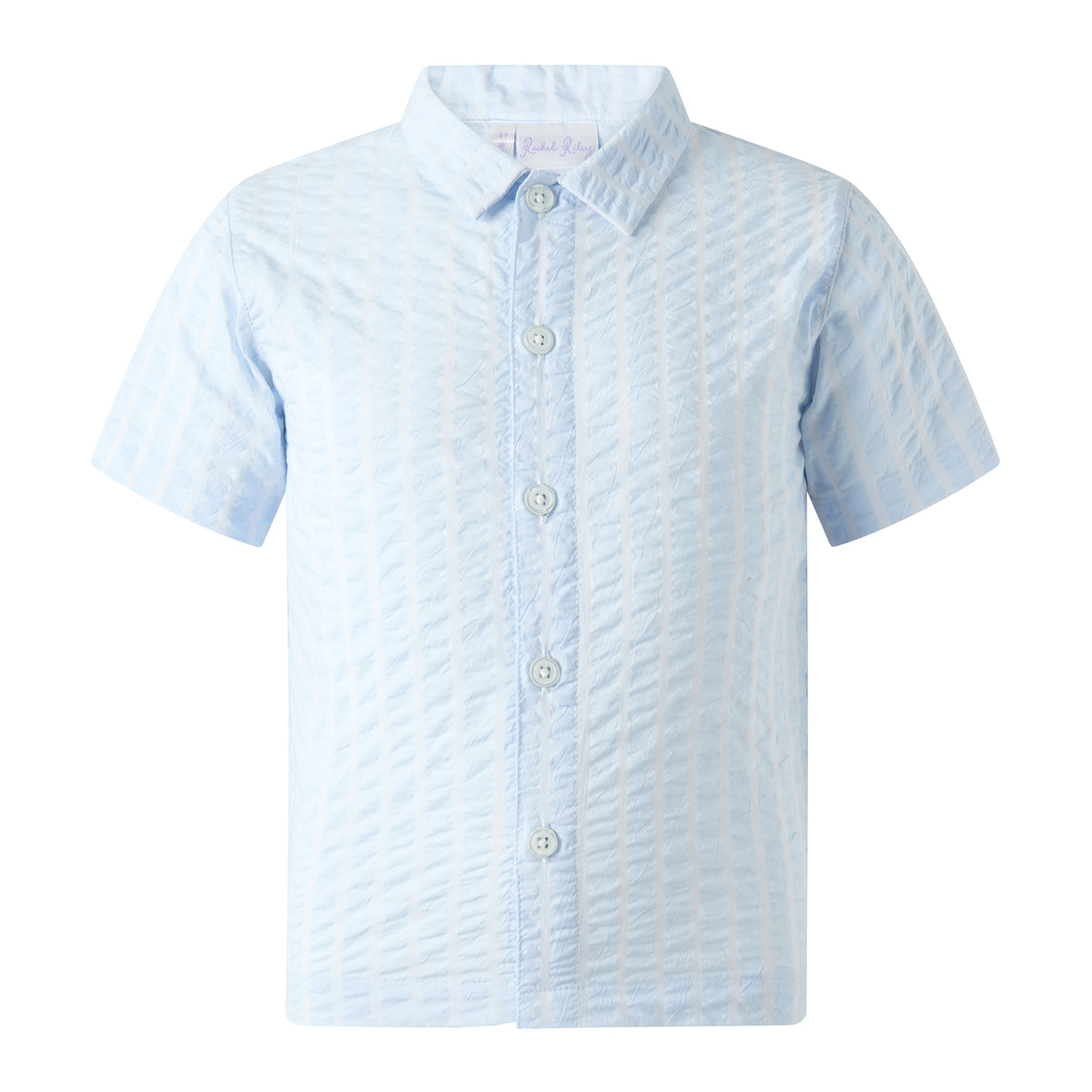 Blue Seersucker Shirt