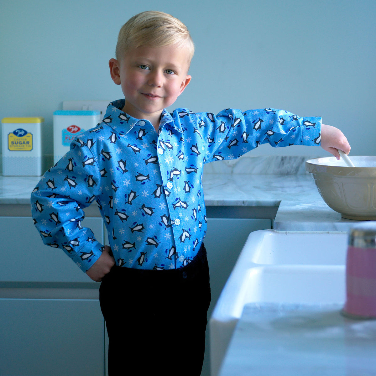 Blue Penguin Shirt