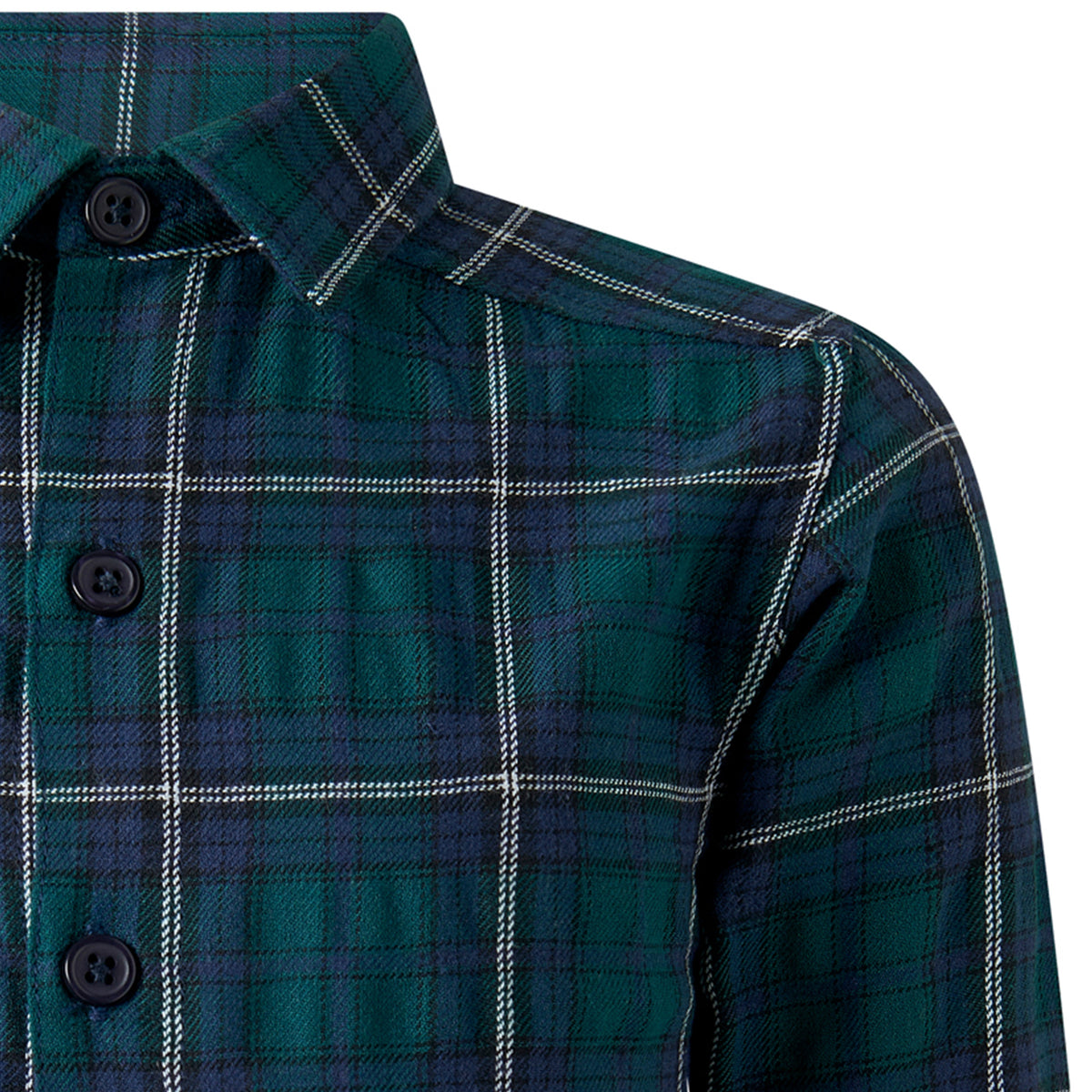 Green Tartan Flannel Shirt
