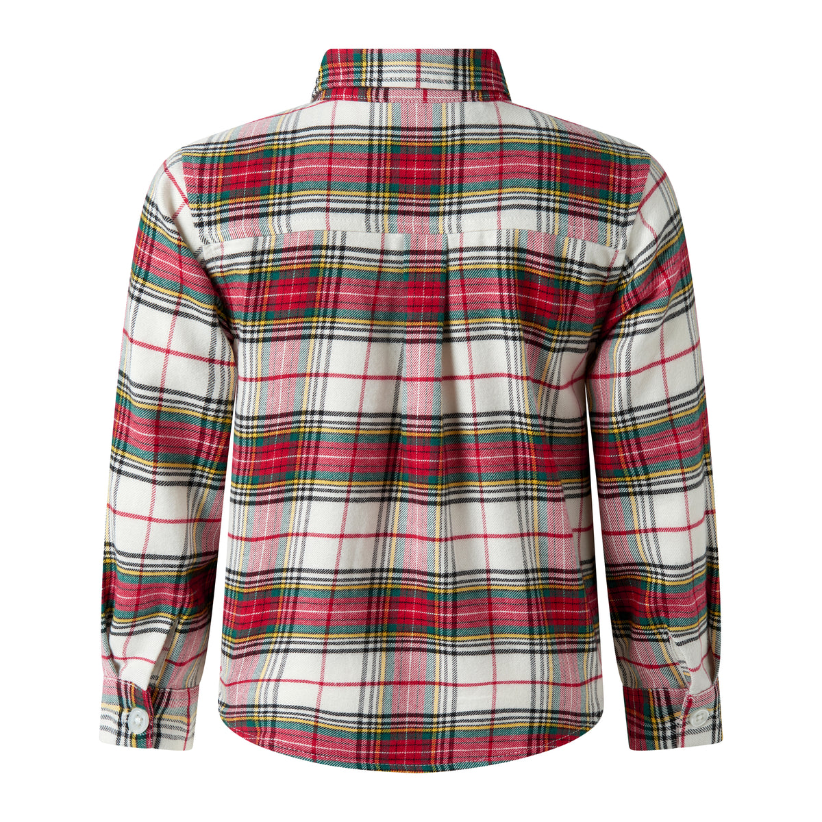 Ivory Tartan Flannel Shirt
