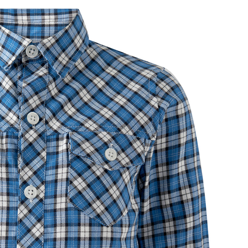 Blue Mini Check Shirt