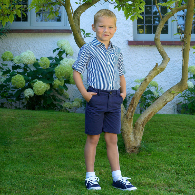 Navy Chino Shorts