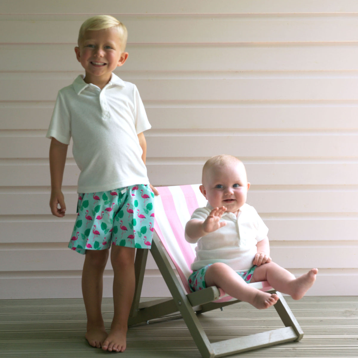 Green Flamingo Swimshorts