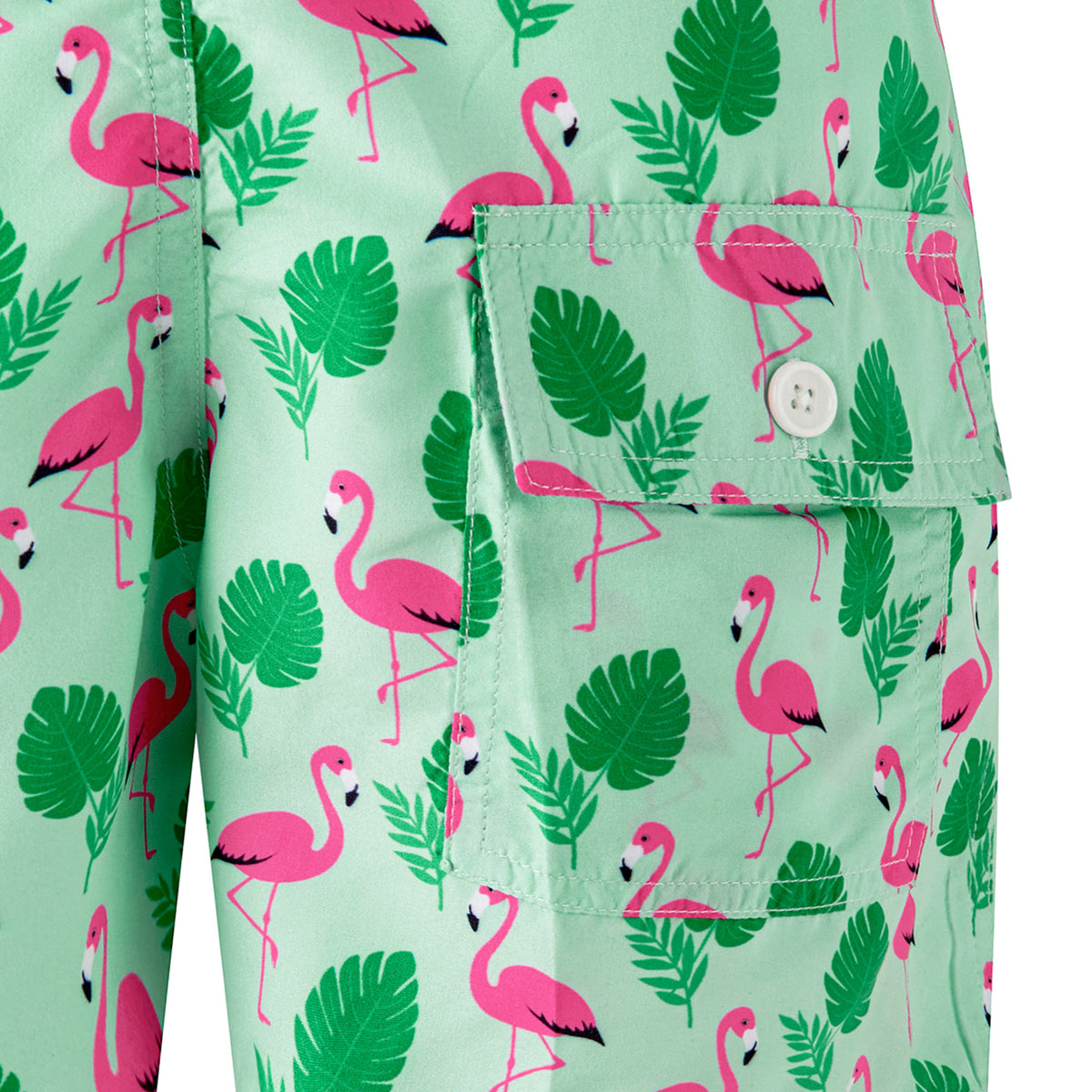 Green Flamingo Swimshorts