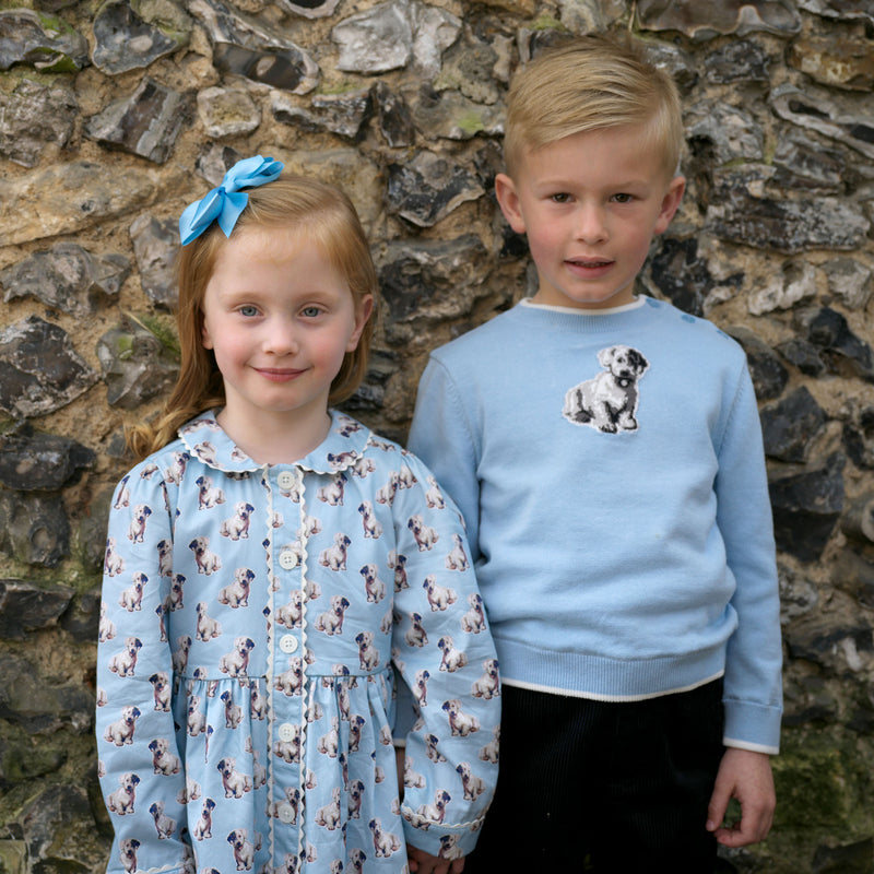 Puppy Button-front Dress