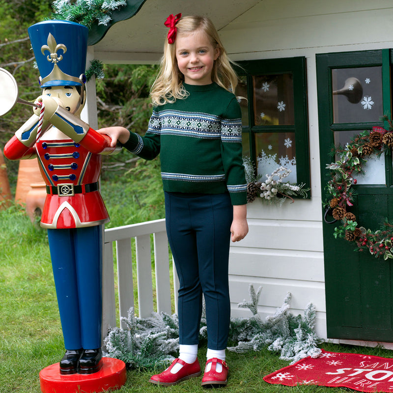Fairisle Sweater, Green