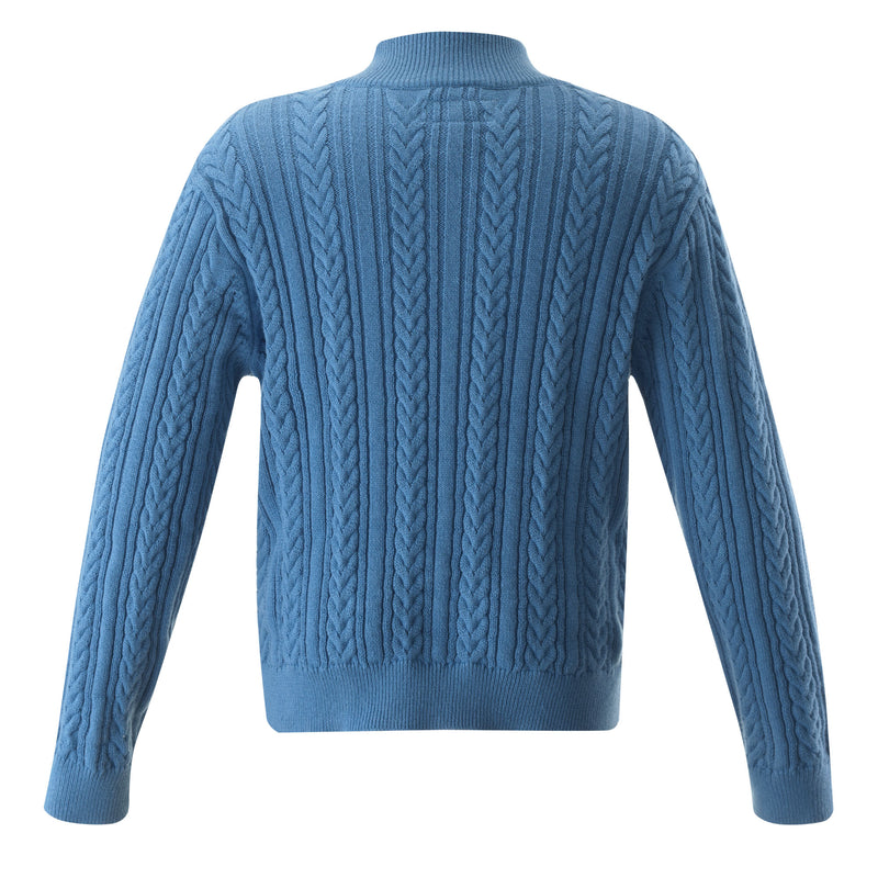 Half-zip Cable Knit Sweater