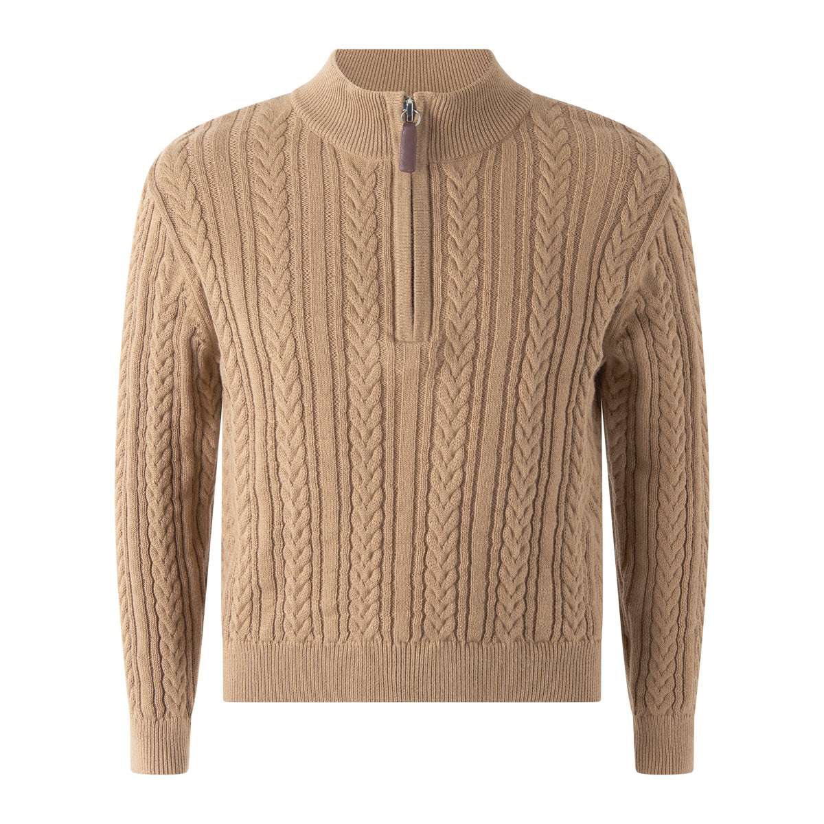 Cable Half-zip Sweater