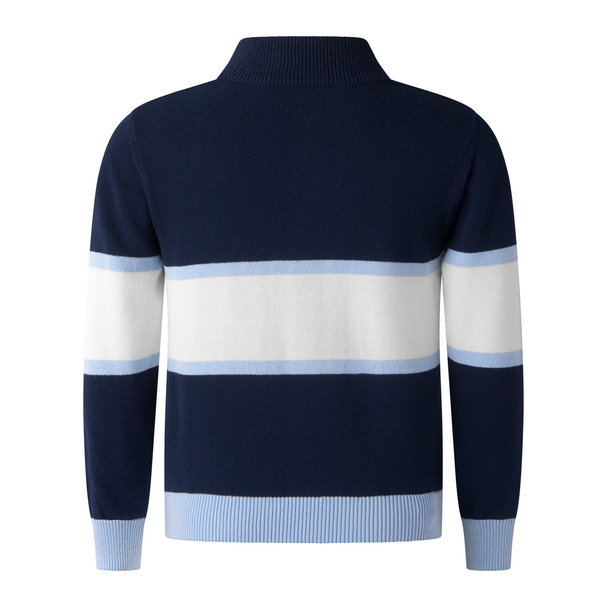 Stripe Half-zip Sweater