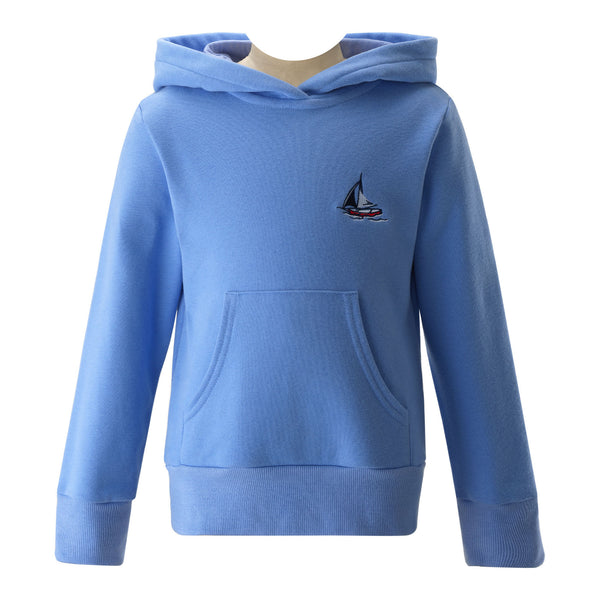 Sailboat Embroidered Hoodie