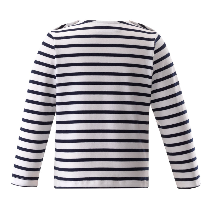 Anchor Embroidered Stripe Top