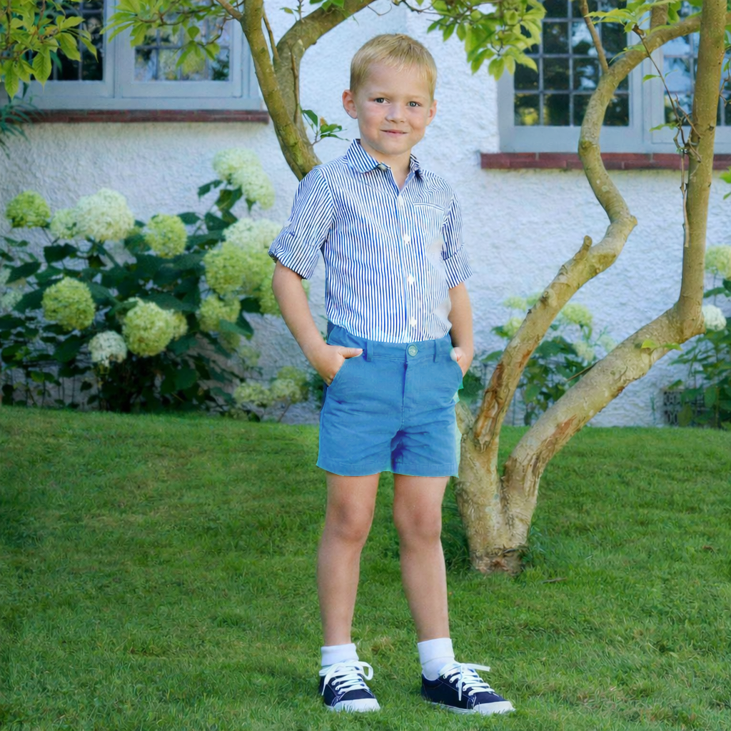 Blue Chino Shorts