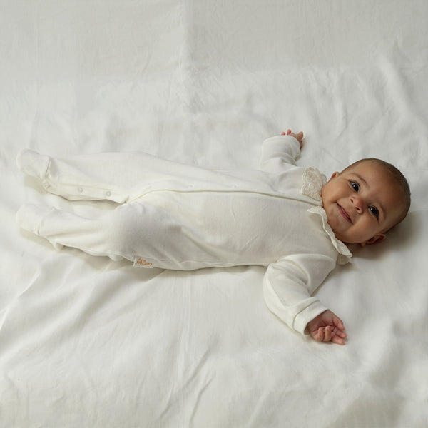 Broderie Collar Babygro