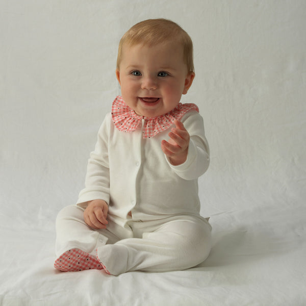 Gingham Daisy Babygro