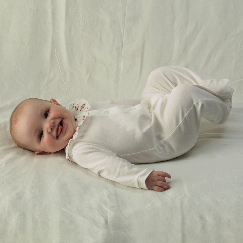 Floral Collar Babygro